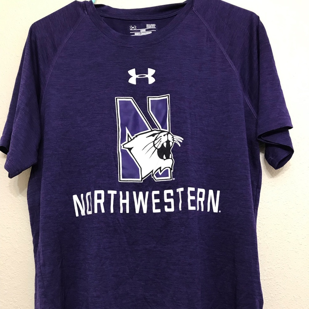 Northwestern University Under Armour Tee. Size SM